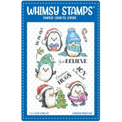 Whimsy Stamps Stempel - Penguin Winter Holiday